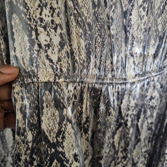 Ava & Viv Long SLEEVES Snakeskin Print Wrap Dress Size XXL - Picture 6 of 8